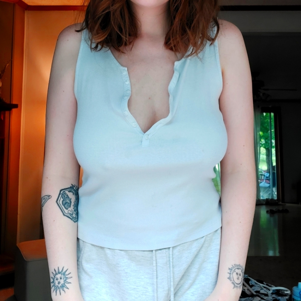 H&M white tank